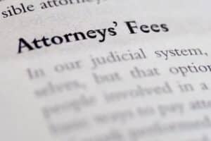 Personal Injury Lawyer Fees Concept